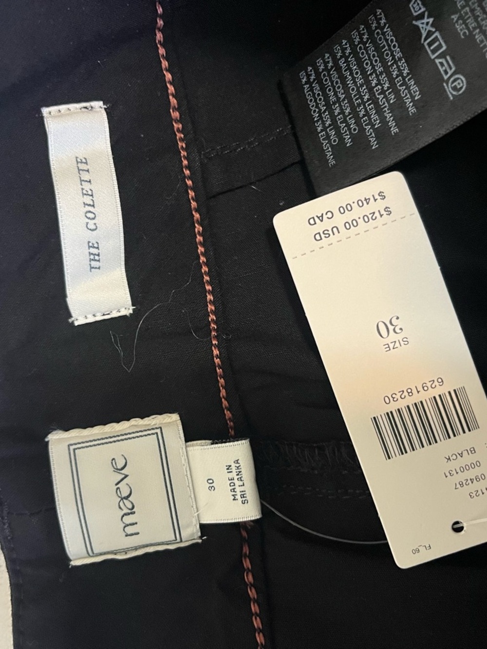 Maeve The Colette High Rise Wide Leg Crop Pant NWT - Picture 6 of 7